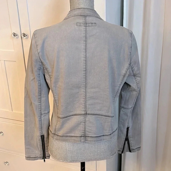 Moto Denim Jean Jacket,  Size M - Picture 11 of 11